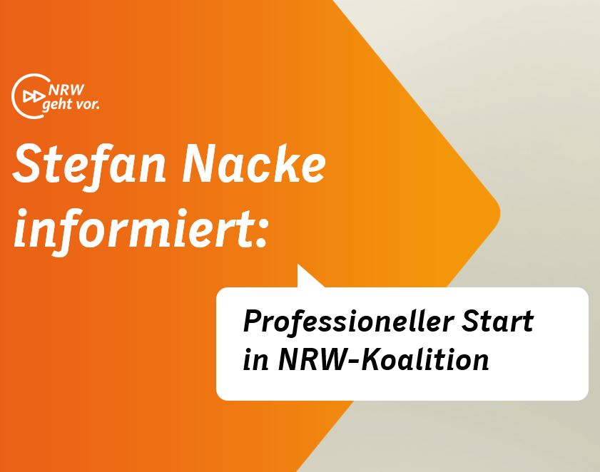 Professioneller Start der NRW-Koalition
