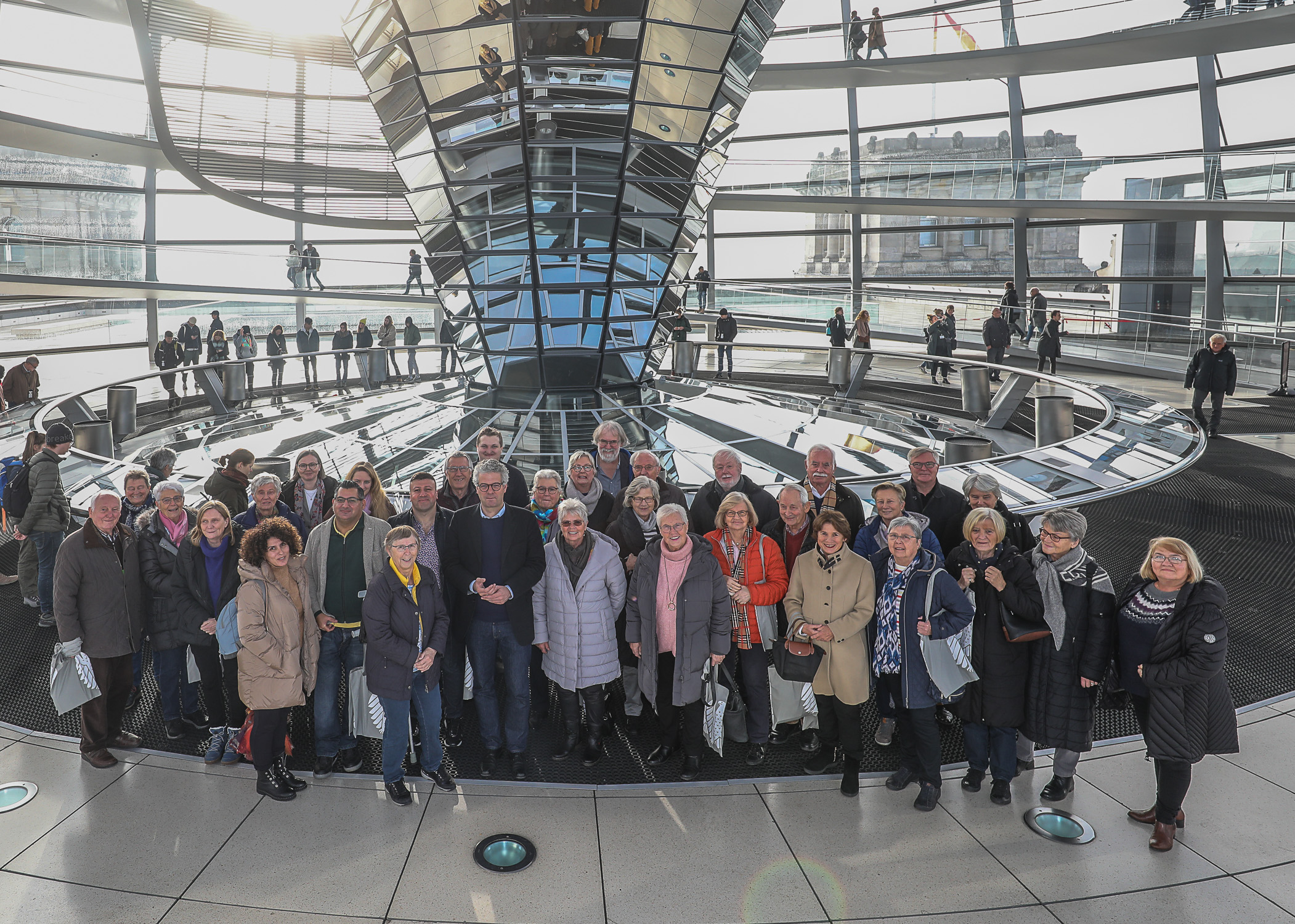 Besuchergruppe aus Münster im Bundestag
